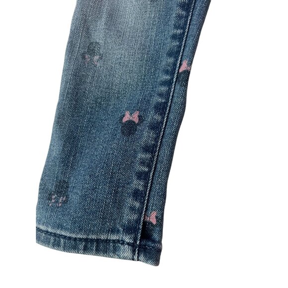 Baby GAP Disney High Stretch Jegging Size 2T Denim Minnie Mouse with Bow New wit - Picture 7 of 7